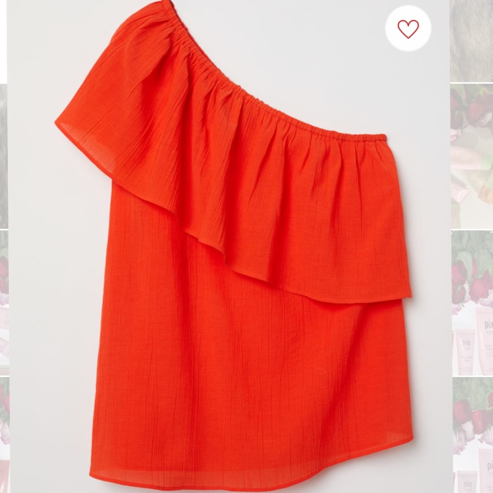 H&M one shoulder top never worn